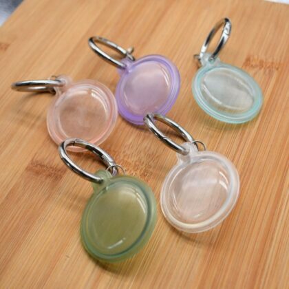 Waterproof AirTag Holder Keychain and Case Silicone AirTag Case and Key Ring for Protection