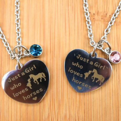 Just A Girl Who Loves Her Horse Necklace Horse Lovers Pendant Gift