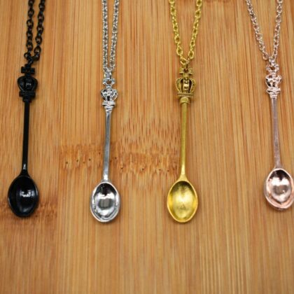 Spoon Necklace Mini Spoon Pendant Chain Necklace Magical Gift for Her or Him