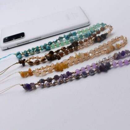 Phone Charm Crystal Phone Strap Phone Chain Beaded Jewellery with Crystal Stones Chain for a Stylish and Secure Phone Accessory