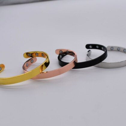Plain Copper Bangle Bracelet for Arthritis Adjustable Men Women Copper Jewellery Gifts Personalised Gift Tag